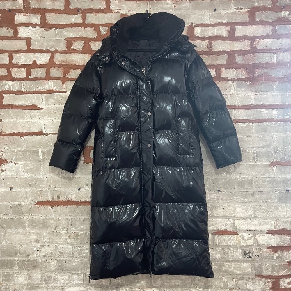 P.A.R.O.S.H. Parosh High Shine Long Puffer Hooded Coat - Brand New (NWT) - XS